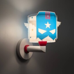 Dalber Kinkiet dziecięcy Blue Hero, niebieski, pokój dziecięcy,