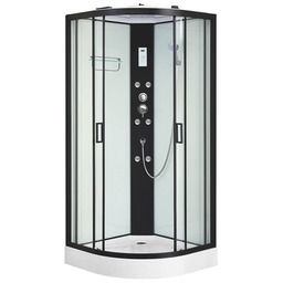 Kabina prysznicowa z hydromasażem zabudowana 80x80 Jasny środek