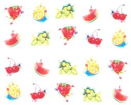 Naklejki wodne do paznokci owoce BN-829