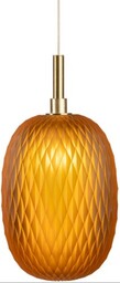 Brenta - stylowa lampa wisząca pomarańczowa 21 cm