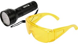 Yato ZESTAW LATARKA UV 51 LED I OKULARY