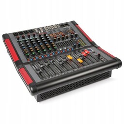 Powermikser sceniczny700W 8 kanałowy Dsp Bt Usb