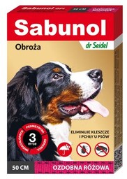 Laboratorium DermaPharm Sabunol Różowa Obroża Przeciw Pchłom