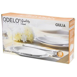 Komplet obiadowy 18 elementów GIULIA