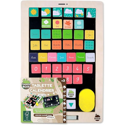 PLANÈTE BOIS - Tablica kalendarza magnetyczna z ardozy