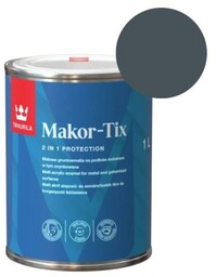 TIKKURILA Gruntoemalia MAKOR-TIX na podłoża metalowe 1L grafitowy
