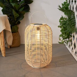 Pauleen Latarnia solarna LED Sunshine Nature, jasne drewno,
