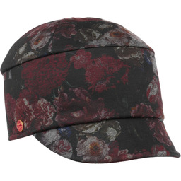 Czapka Damska z Daszkiem Fijara by Mayser, czarno-bordowy,