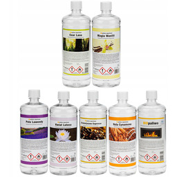 Biopaliwo zestaw popularne zapachy: 6x1L zapachowe 1L neutralne