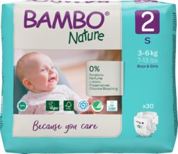 Bambo Nature, pieluchy jednorazowe, rozmiar 2, Mini, 3-6