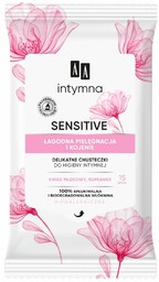 AA Sensitive delikatne chusteczki do higieny intymnej Łagodna