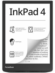 POCKETBOOK Czytnik e-booków 743 InkPad 4 Srebrny