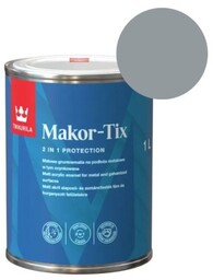 TIKKURILA Gruntoemalia MAKOR-TIX na podłoża metalowe 1L szary