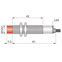 Czujnik indukcyjny 12 mm SI12-CE4 PNP NC LC5