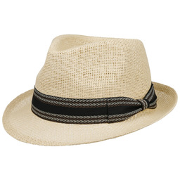 Kapelusz Słomkowy Montreal Trilby by Lipodo, naturalny, cm