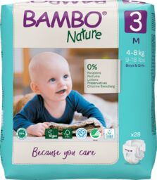 Bambo Nature, pieluchy jednorazowe, rozmiar 3, Midi, 4-8