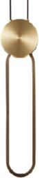 Elyptica - Nowoczesna Lampa LED Wisząca 48cm złoty