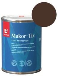 TIKKURILA Gruntoemalia MAKOR-TIX na podłoża metalowe 1L brąz