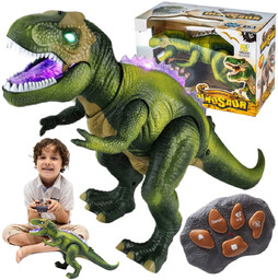 Zdalnie Sterowany Dinozaur Tyranozaur Ryczy Chodzi Zielony U350Z