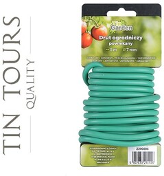 DRUT OGRODNICZY MIĘKKI POWLEKANY 7mm x 5m