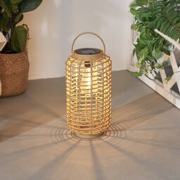 Pauleen Latarnia solarna LED Sunshine Darling, jasne drewno,