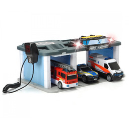 Dickie Sos Stacja Ratunkowa z Pojazdami Garaż Karetka