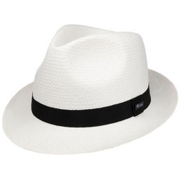 Kapelusz White City Trilby by Lipodo, biały, cm