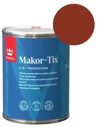 TIKKURILA Gruntoemalia MAKOR-TIX na podłoża metalowe 1L czerwony