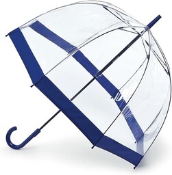 Fulton Birdcage 1 Parasol damski, Granatowy brzeg, Jeden