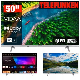 Telewizor Smart Tv 50" Qled Telefunken D50Q750M8CW Vidaa