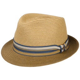 Kapelusz Słomkowy Licano Toyo Trilby by Stetson, brązowy,