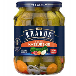 Ogórki konserwowe Kaszubskie Krakus 670 g