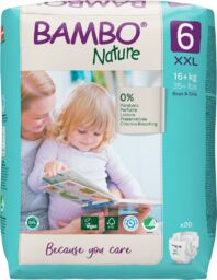 Bambo Nature, pieluchy jednorazowe, rozmiar 6, 16+ kg,