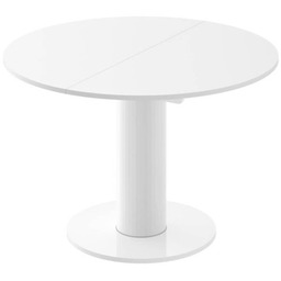 Stół Okrągły rozkładany SOLO LUX Biały / Wysoki