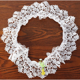 Opaska wielkanocna do koszyczka biała z żółtym zajączkiem