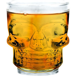 Nerthus Skull Shot Szklanki do Whisky, Szkło, Przezroczysty,