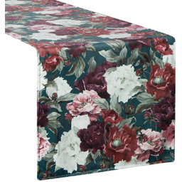 Bieżnik 35 x 180 Dekoracyjny Velvet2 Ziel+Bordo