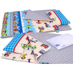 Pościel do przedszkola Bobo 80x220 Kolor. Pojazdy