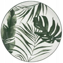 Komplet Talerzy Obiadowych Talerz Liście Monstera