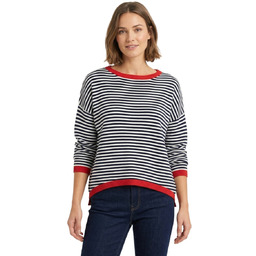 Damska Bluzka z Długim Rękawem Longsleeve w Paski