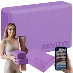 Revity Yoga Block, klocek do jogi, EVA, fazowane