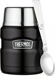 Termos obiadowy z łyżką Thermos 470ml czarny mat