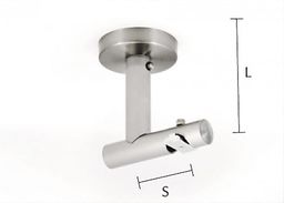 Uchwyt pojedynczy sufitowy szyna Techno 20 Zegar