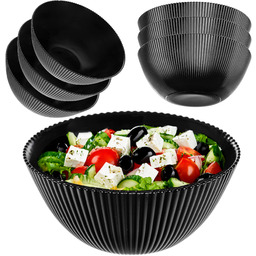 Salaterka szklana Regno 20.3 cm czarna 3 szt.