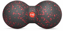 Piłeczka do masażu EPP 8cm podwójna czarno-czerwona