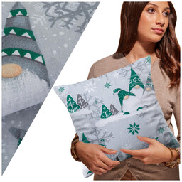 Poszewka 40 x 40 Świąteczna Bawełniana na Poduszkę