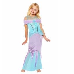 Kostium Strój dziecięcy Morska Księżniczka Syrenka Ariel 3-4