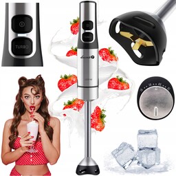 Blender Ręczny Wielofunkcyjny Mikser Kuchenny Rozdrabniacz 1200W Łucznik