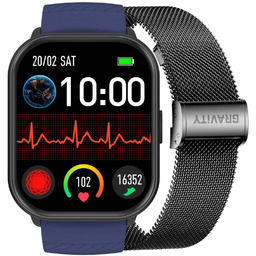 Zegarek SMARTWATCH damski Gravity ROZMOWY SMS CIŚNIENIE PULS
