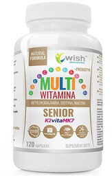WISH Multi Witamina+Prebiotyk Senior 120caps